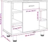 vidaXL Badezimmerschrank Betongrau 60x32x53,5 cm Produktbild-Vorschau 8