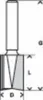 A diagram of a router bit with dimensions labeled. Voir les images du produit