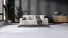AX LIVING Cord Sofa Talaton 248cm Creme Sofa mit Kissen Produktbild-Vorschau 3
