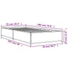 The Living Store Bettgestell Räuchereiche 75x190 cm Produktbild-Vorschau 9