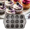 Mini kulatá tvarohová pánev z uhlíkové oceli s nepřilnavým Náhled obrázku produktu 3