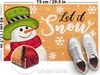 BRUBAKER Fußmatte für Außen und Innen - Let It Snow - Produktbild-Vorschau 2