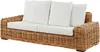 BELIANI Sofa ogrodowa naturalna rattanowa 3-osobowa kanapa Podgląd zdjęcia produktu 4
