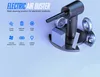 A product shot of an electric air duster with various electronic accessories displayed around it, along with feature callouts. Podgląd zdjęcia produktu