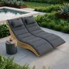 HOME DELUXE Leżak z falistego drewna WOLGA – 120 cm | Leżak Podgląd zdjęcia produktu 6
