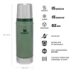 Stanley Classic Bottle XS 0,47 L Hammertone Green Produktbild-Vorschau 8