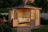 Alpholz 5-Eck Gartenhaus Monica aus Massiv-Holz, Gerätehaus Produktbild-Vorschau 8