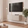 Meuble TV bas Idohome Angel 100 cm cachemire mat - Meuble Voir les images du produit 1