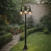 Klasyczny lampion zewnętrzny czarny 200 cm 3-źródła światła Podgląd zdjęcia produktu 9