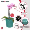 KOTARBAU® Lot de 2 pots de fleurs turquoise céramique Voir les images du produit 5