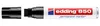A black Edding 850 permanent marker with its cap removed, shown against a white background. Produktbild-Vorschau