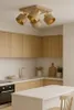 LUXOLAR - LED Deckenleuchte 4-flammig Beige/Gold E27 60W - Produktbild-Vorschau 5