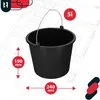 KOTARBAU set di 5 secchi da costruzione in plastica Secchio Anteprima dell’immagine prodotto 6