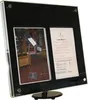 LED Informations-Display mit Tischfuß Acrylic schwarz 2x Produktbild-Vorschau 3