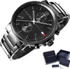 A Tommy Hilfiger watch and its packaging are displayed against a white background. Náhled obrázku produktu