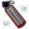 Termoska Wessper B3 THERMOSTEEL 1 l, červená, se 3 uzávěry Náhled obrázku produktu 3