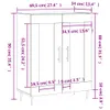 vidaXL Credenza grigio cemento 69,5x34x90 cm materiale a Anteprima dell’immagine prodotto 8