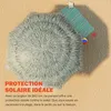 KINGSLEEVE® Parasol inclinable Hawaii 192 cm gris clair Voir les images du produit 3