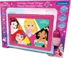 The image shows the packaging of a pink Lexibook Disney Princess bilingual educational laptop, featuring illustrations of several Disney princesses. Produktbild-Vorschau