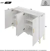 okwish Sideboard, Moderner weißer matte Produktbild-Vorschau 7