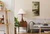 Dekor Leinwand Uhr Wandbilder 30x60 Gemälde See Bäume Produktbild-Vorschau 3