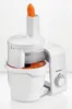 A white kitchen appliance with a carrot being grated. Produktbild-Vorschau