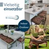 Beautissu 4er Set Bodenkissen Sitzkissen Mila, 50x50cm, Produktbild-Vorschau 5
