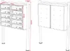 Wiltec Boîte aux lettres sur pieds Noire 270 x 898 x 1500 Voir les images du produit 9