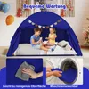 COSTWAY Kindertent, speelhut met 2 ramen en vlaggen, Productafbeelding-voorbeeld 5