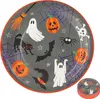 Pappteller Halloween 48er Set Ø 23cm Papier 250gsm orange Produktbild-Vorschau 1