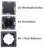 MILOS Starter-Kit 16-teilig Anthrazit 6x Steckdose 2x Produktbild-Vorschau 9