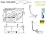 ECOLAM Badewanne Wela 160x100 cm links Eckbadewanne + Produktbild-Vorschau 3
