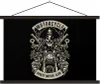 MuchoWow® Textilposter Motor - Pirat - Skelett - Vintage Produktbild-Vorschau 1