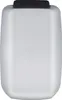 A product shot of a silver trash can with a black lid. Produktbild-Vorschau