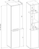 Badezimmerschrank: Mattweiß /Weiß glänzend, 30 cm x 174 cm Produktbild-Vorschau 6