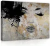Obraz na plátně Žena Tvář Rustikální rty 100x70 cm XXL Náhled obrázku produktu 1