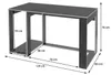 Schreibtisch HWC-J26, Computertisch Bürotisch, 120x60x76cm  Produktbild-Vorschau 7