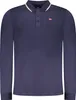 Elegantes Herren Langarm-Poloshirt Blau - Stilvolle Details Produktbild-Vorschau 1