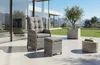 Hocker Dublin 40 x 40 cm | Aschgrau | Rattan Produktbild-Vorschau 3