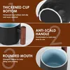 2er Set Espressotassen 70ml Keramik Espresso Latte Schwarz Produktbild-Vorschau 4