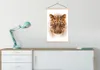 MuchoWow® Textilposter Leopard - Kopf - Weiß 60x90 cm mit Produktbild-Vorschau 3