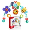 A baby play arch with hanging toys and its packaging. Náhled obrázku produktu