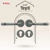 A product image showcasing door handles and keyhole escutcheons with text overlay. Produktbild-Vorschau