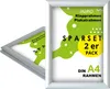 Klapprahmen DIN A4 aus Aluminium 2er Set – silber eloxiert, Produktbild-Vorschau 1