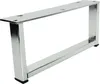 Möbelbein Silber-Chrom, 90 mm hoch, 200 mm lang, elegantes Produktbild-Vorschau 2