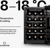Klarstein volně stojící 1zónová vinotéka, malá vinotéka, Náhled obrázku produktu 4