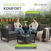 Juskys Polyrattan Lounge Santorini inkl. Abdeckung - Produktbild-Vorschau 5