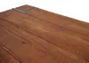 Close-up view of a wooden surface with a metal corner accent. Voir les images du produit