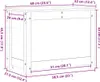 vidaXL Cassapanca 60x32x45,5 cm in legno massello di pino Anteprima dell’immagine prodotto 8