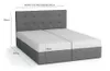 Ehebett mit Stauraum STIG 6 – 200x200, braun Produktbild-Vorschau 3